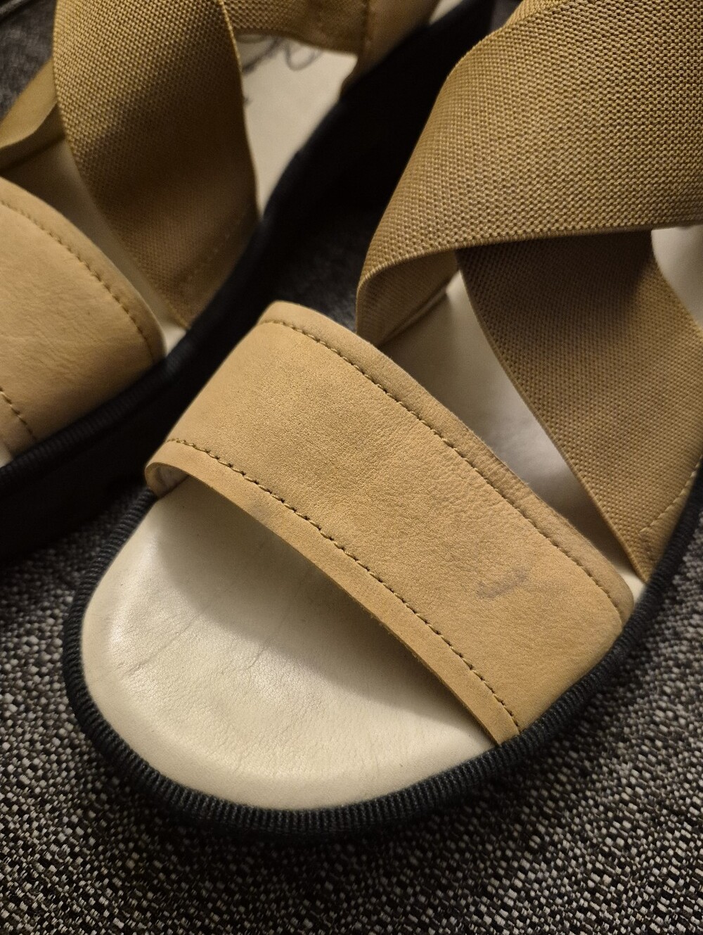 Fly London Taji Yellow Strap Platform Sandals Size 8-8.5 (39) - Picture 4 of 12